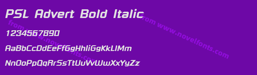 PSL Advert Bold ItalicPreview PSL Advert Bold ItalicPreview