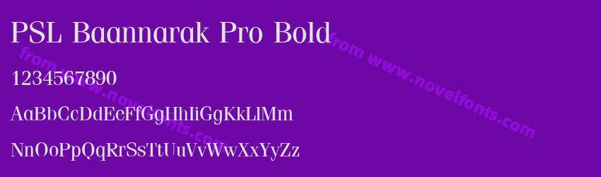 PSL Baannarak Pro BoldPreview PSL Baannarak Pro BoldPreview