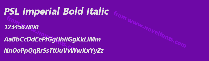 PSL Imperial Bold ItalicPreview PSL Imperial Bold ItalicPreview