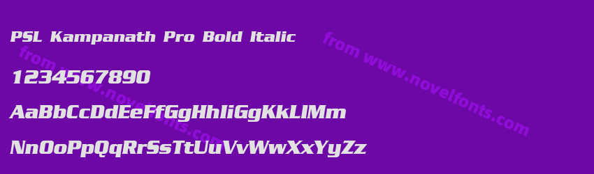 PSL Kampanath Pro Bold ItalicPreview PSL Kampanath Pro Bold ItalicPreview