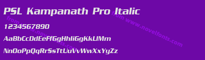 PSL Kampanath Pro ItalicPreview PSL Kampanath Pro ItalicPreview