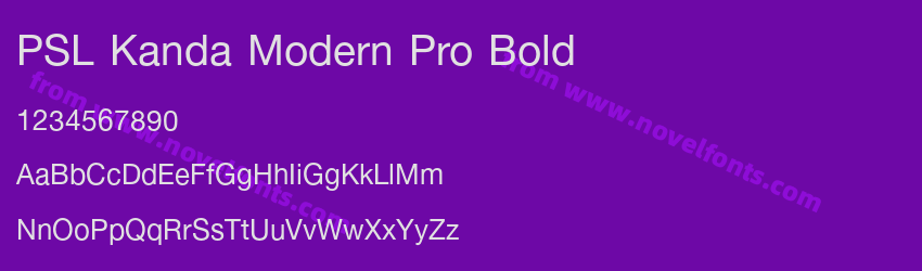 PSL Kanda Modern Pro BoldPreview PSL Kanda Modern Pro BoldPreview