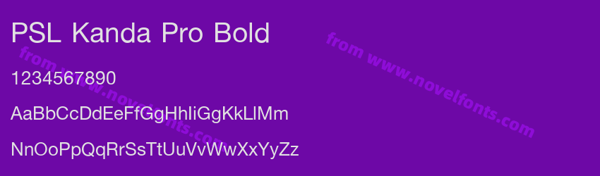 PSL Kanda Pro BoldPreview PSL Kanda Pro BoldPreview