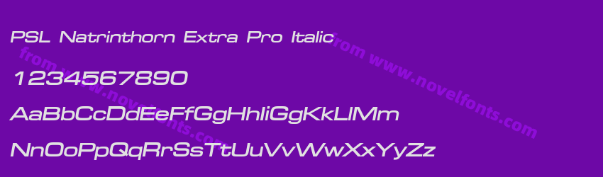 PSL Natrinthorn Extra Pro ItalicPreview PSL Natrinthorn Extra Pro ItalicPreview