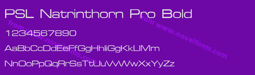 PSL Natrinthorn Pro BoldPreview PSL Natrinthorn Pro BoldPreview