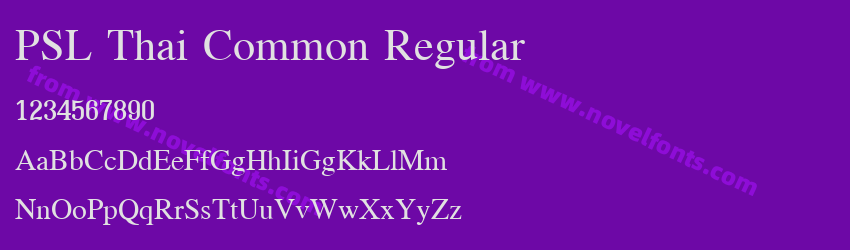 PSL Thai Common RegularPreview PSL Thai Common RegularPreview