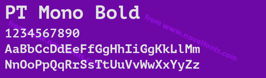 PT Mono BoldPreview PT Mono BoldPreview