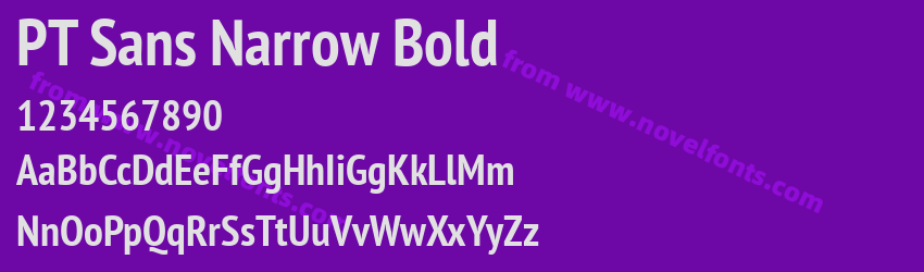 PT Sans Narrow BoldPreview PT Sans Narrow BoldPreview
