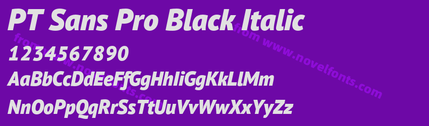 PT Sans Pro Black ItalicPreview PT Sans Pro Black ItalicPreview