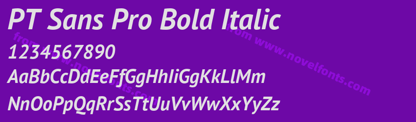 PT Sans Pro Bold ItalicPreview PT Sans Pro Bold ItalicPreview