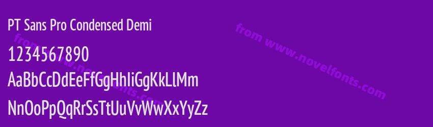 PT Sans Pro Condensed DemiPreview PT Sans Pro Condensed DemiPreview
