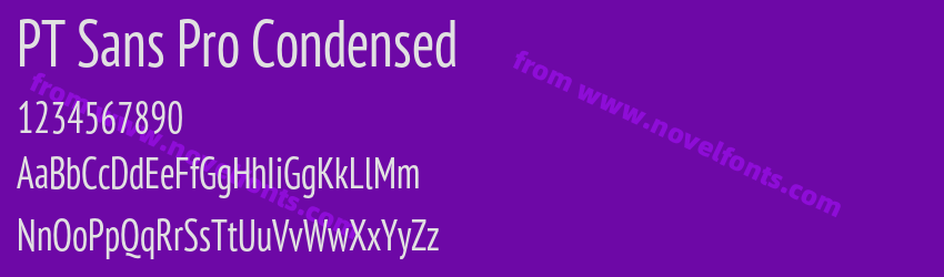 PT Sans Pro CondensedPreview PT Sans Pro CondensedPreview