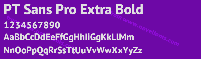 PT Sans Pro Extra BoldPreview PT Sans Pro Extra BoldPreview