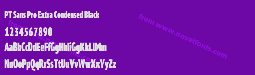 PT Sans Pro Extra Condensed BlackPreview PT Sans Pro Extra Condensed BlackPreview