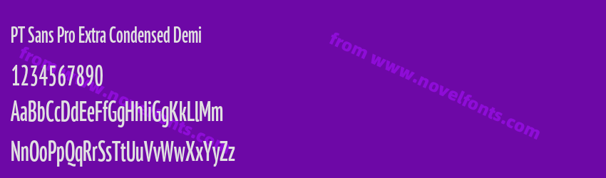 PT Sans Pro Extra Condensed DemiPreview PT Sans Pro Extra Condensed DemiPreview