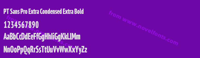 PT Sans Pro Extra Condensed Extra BoldPreview PT Sans Pro Extra Condensed Extra BoldPreview
