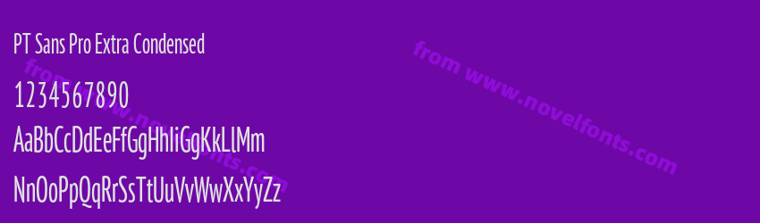 PT Sans Pro Extra CondensedPreview PT Sans Pro Extra CondensedPreview