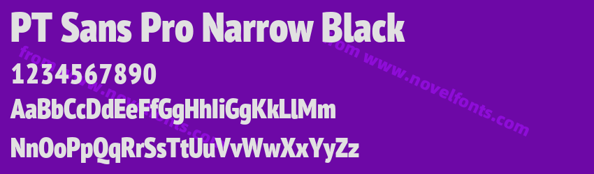PT Sans Pro Narrow BlackPreview PT Sans Pro Narrow BlackPreview