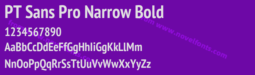 PT Sans Pro Narrow BoldPreview PT Sans Pro Narrow BoldPreview