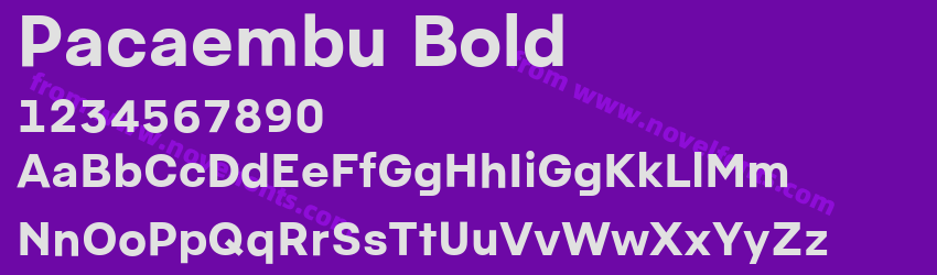 Pacaembu BoldPreview Pacaembu BoldPreview