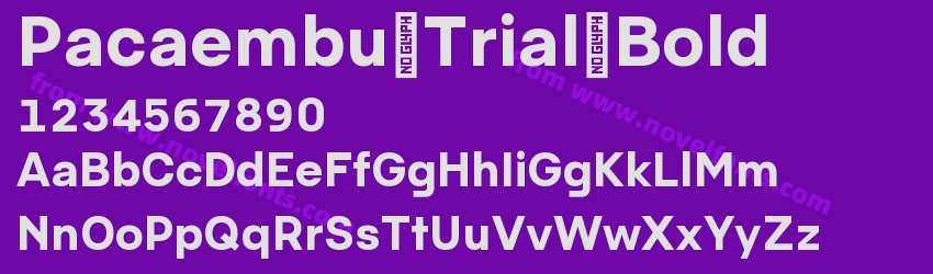Pacaembu Trial BoldPreview Pacaembu Trial BoldPreview