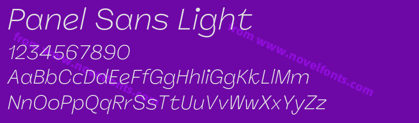 Panel Sans LightPreview Panel Sans LightPreview