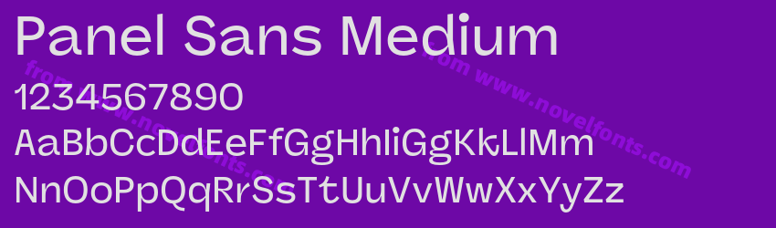 Panel Sans MediumPreview Panel Sans MediumPreview