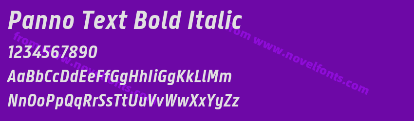 Panno Text Bold ItalicPreview Panno Text Bold ItalicPreview