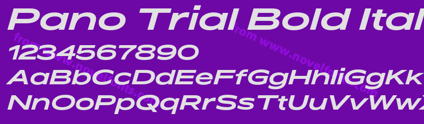 Pano Trial Bold ItalicPreview Pano Trial Bold ItalicPreview