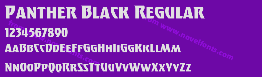 Panther Black RegularPreview Panther Black RegularPreview