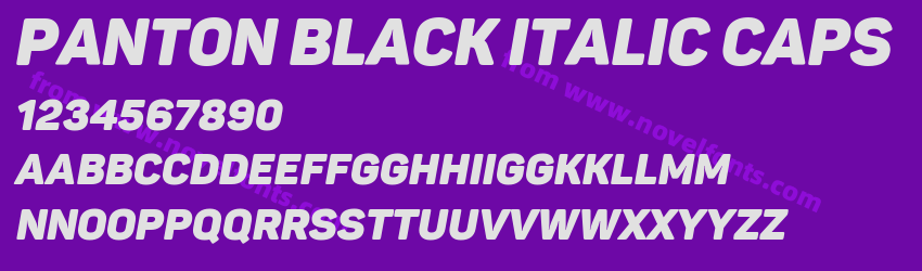 Panton Black italic CapsPreview Panton Black italic CapsPreview