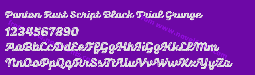 Panton Rust Script Black Trial GrungePreview Panton Rust Script Black Trial GrungePreview