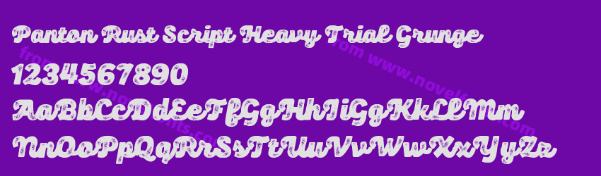 Panton Rust Script Heavy Trial GrungePreview Panton Rust Script Heavy Trial GrungePreview