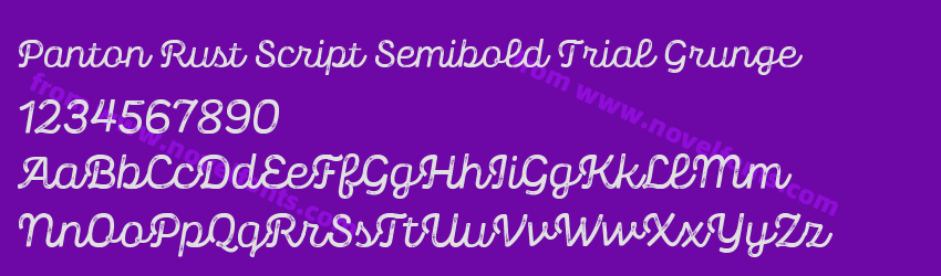 Panton Rust Script Semibold Trial GrungePreview Panton Rust Script Semibold Trial GrungePreview