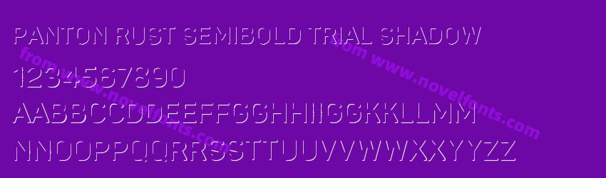 Panton Rust Semibold Trial ShadowPreview Panton Rust Semibold Trial ShadowPreview