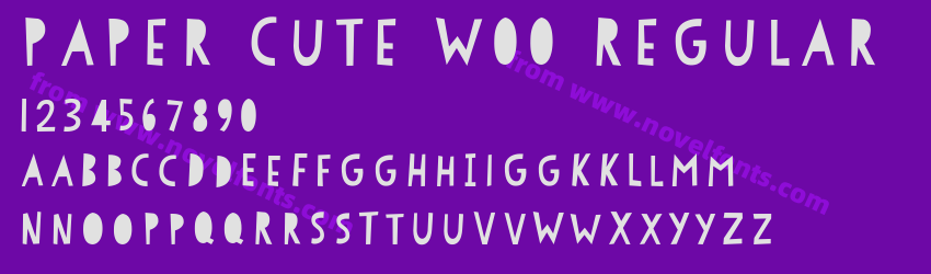 Paper Cute W00 RegularPreview Paper Cute W00 RegularPreview