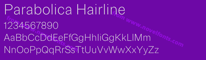 Parabolica HairlinePreview Parabolica HairlinePreview