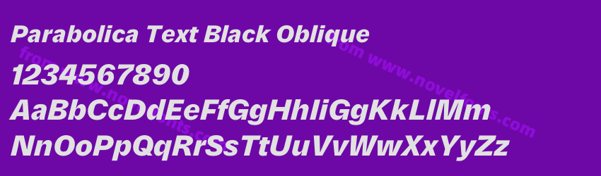 Parabolica Text Black ObliquePreview Parabolica Text Black ObliquePreview