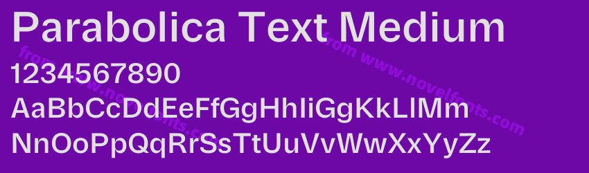 Parabolica Text MediumPreview Parabolica Text MediumPreview