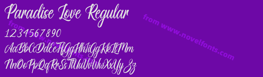 Paradise Love RegularPreview Paradise Love RegularPreview