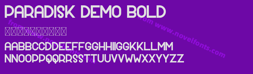 Paradisk Demo BoldPreview Paradisk Demo BoldPreview