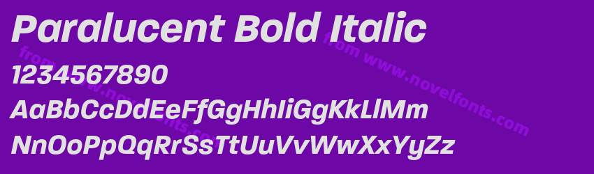 Paralucent Bold ItalicPreview Paralucent Bold ItalicPreview
