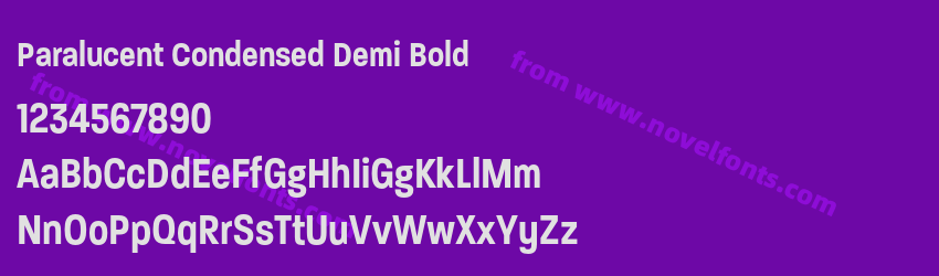 Paralucent Condensed Demi BoldPreview Paralucent Condensed Demi BoldPreview