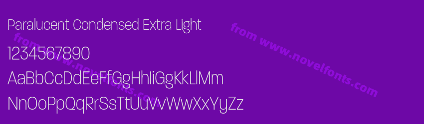 Paralucent Condensed Extra LightPreview Paralucent Condensed Extra LightPreview