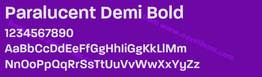 Paralucent Demi BoldPreview Paralucent Demi BoldPreview