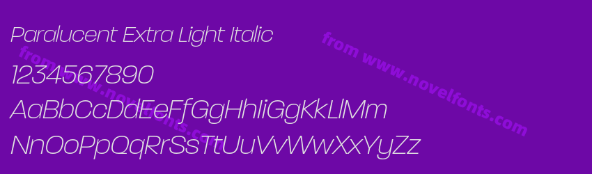 Paralucent Extra Light ItalicPreview Paralucent Extra Light ItalicPreview