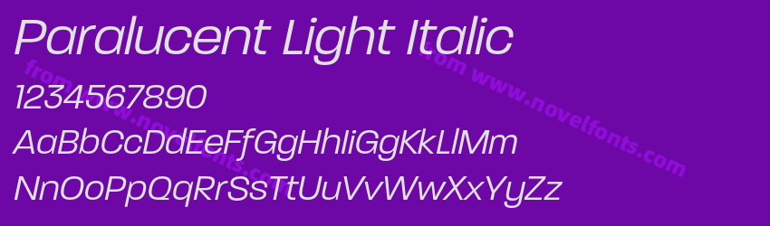 Paralucent Light ItalicPreview Paralucent Light ItalicPreview