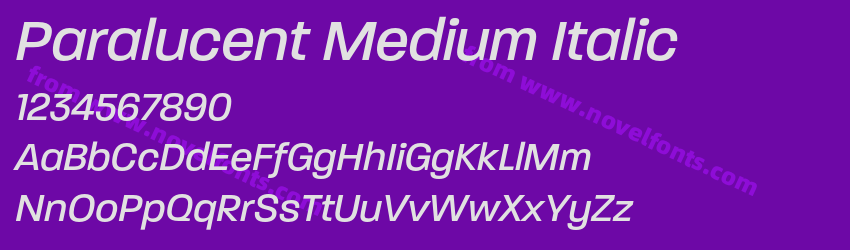 Paralucent Medium ItalicPreview Paralucent Medium ItalicPreview