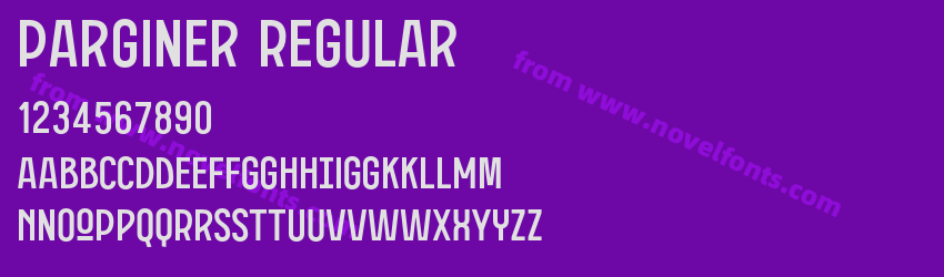 Parginer RegularPreview Parginer RegularPreview
