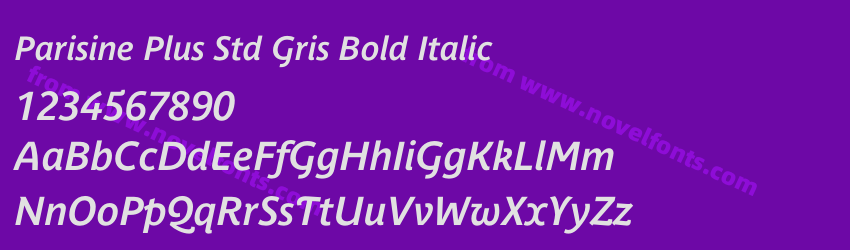 Parisine Plus Std Gris Bold ItalicPreview Parisine Plus Std Gris Bold ItalicPreview